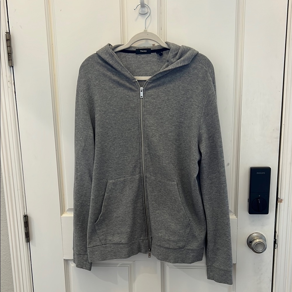 EUC Theory waffle knit zip up hoodie. Size XL